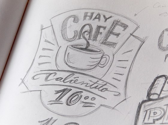 Café calientito_boceto inicial